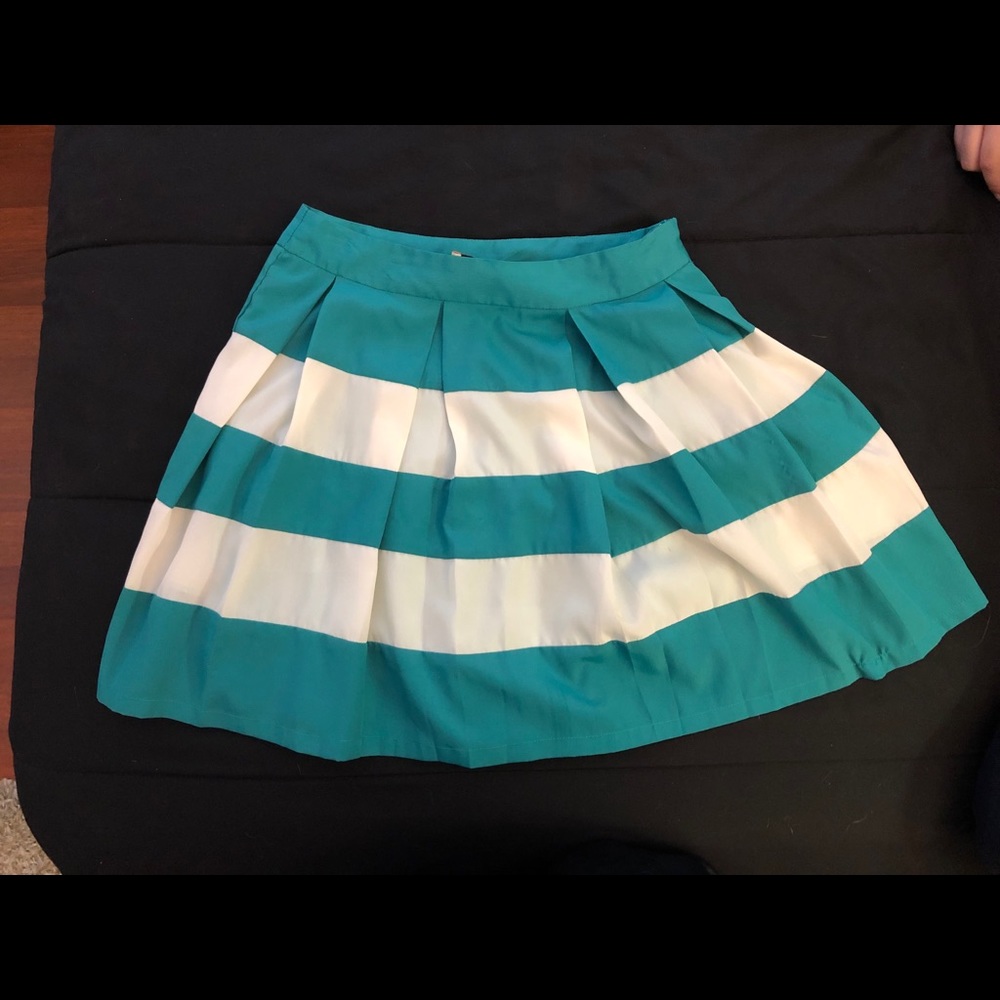 Alythea green/white stripped skirt